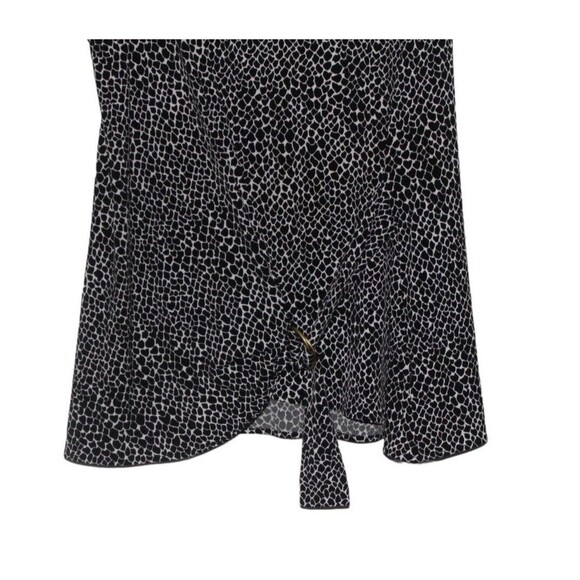 Michael Kors Tunic Black and White Leopard Print Sleeveless Woman's Large - Picture 3 of 5